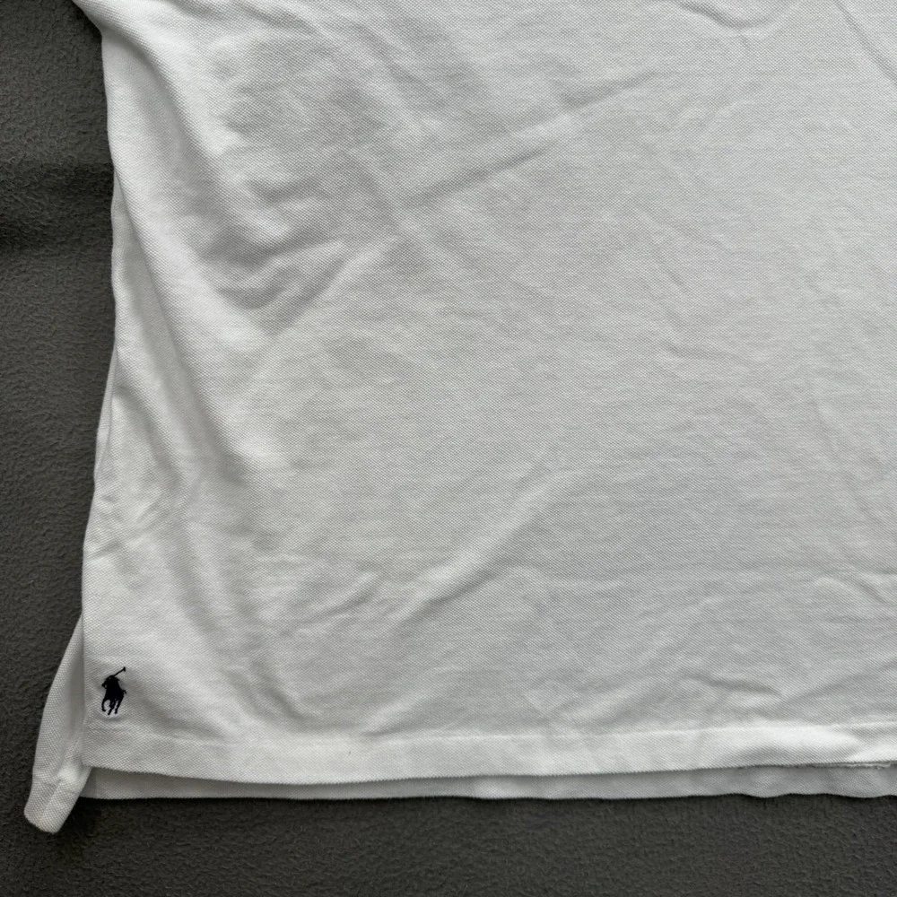 Polo‎ Ralph Lauren Polo Shirt Mens 3XB Big White Solid Cotton Pony Logo Casual
